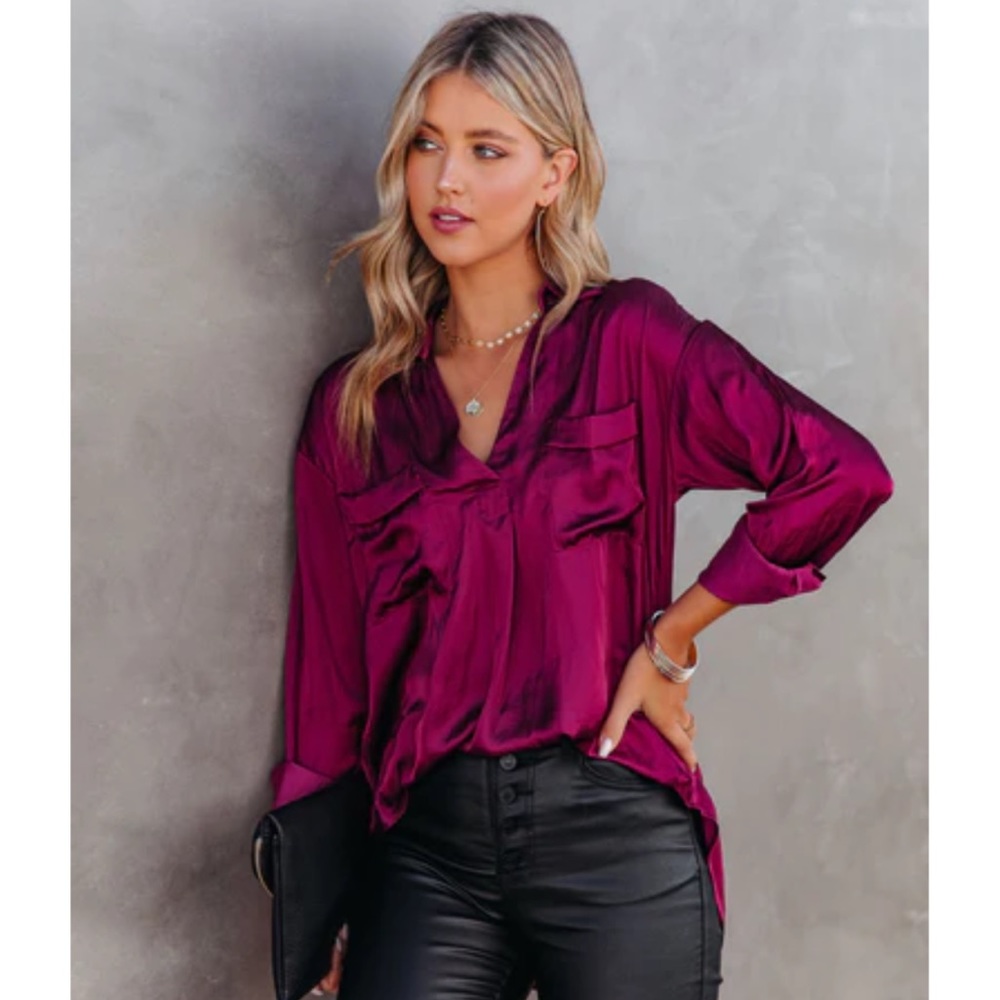 VICI Lush Satin Blouse